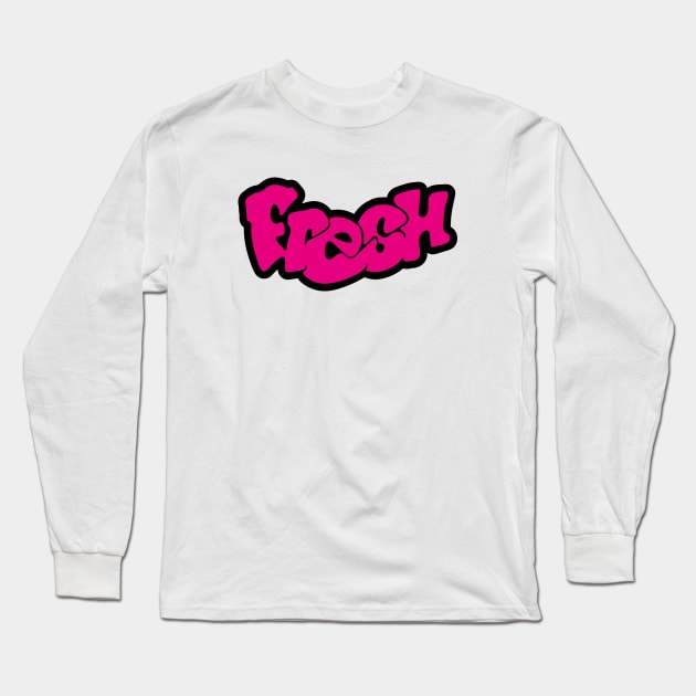 Fresh (Prince) - Pink Long Sleeve T-Shirt by Chairboy